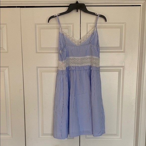 NWOT Blue Striped Midi Dress - Picture 7 of 7